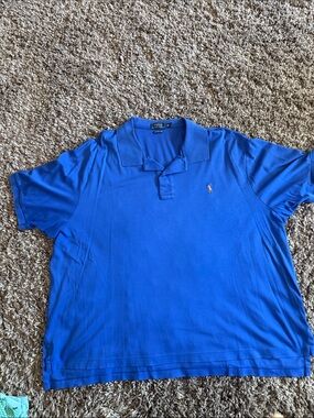 Polo by Ralph Lauren Men’s Royal Blue Polo Shirt with Yellow Pony